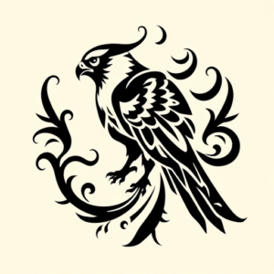Tribal Falcon Tattoo