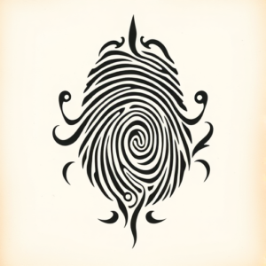 Tribal Fingerprint Tattoo