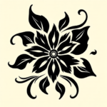 Tribal Flower Tattoo