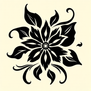 Tribal Flower Tattoo