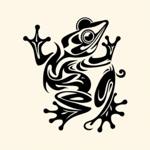 Tribal Frog Tattoo