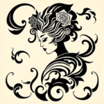 Tribal Geisha Tattoo