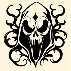 Tribal Ghostface Tattoo