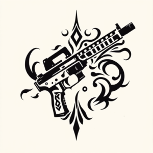 Tribal Glock Tattoo