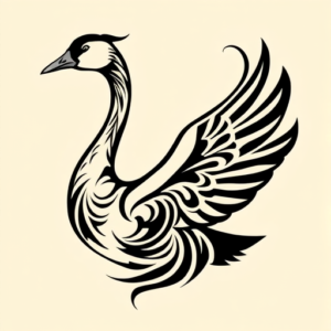 Tribal Goose Tattoo