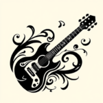 Tribal Guitar Tattoo