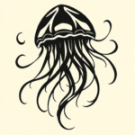 Tribal Jellyfish Tattoo
