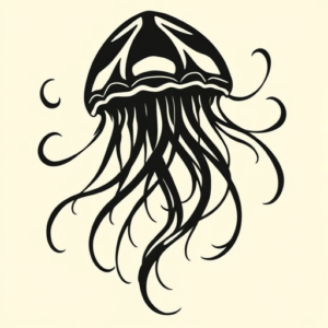 Tribal Jellyfish Tattoo