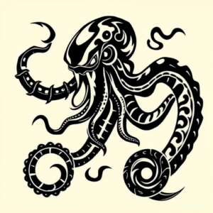 Tribal Kraken Tattoo