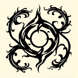 Tribal Labyrinth Tattoo