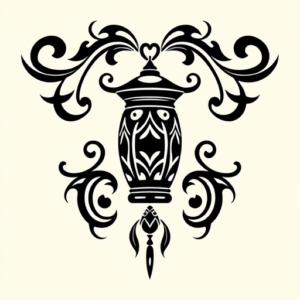 Tribal Lantern Tattoo