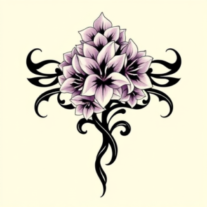 Tribal Lilac Tattoo