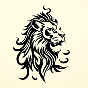 Tribal Lioness Tattoo