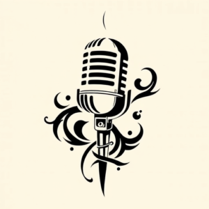 Tribal Microphone Tattoo