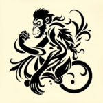 Tribal Monkey Tattoo