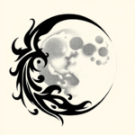 Tribal Moon Tattoo