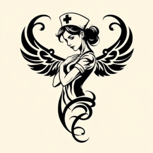 Tribal Nurse Tattoo