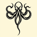 Tribal Octopus Tattoo
