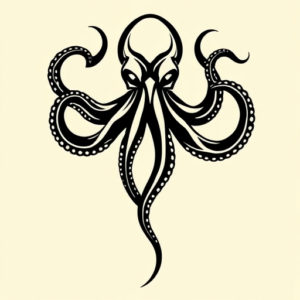 Tribal Octopus Tattoo