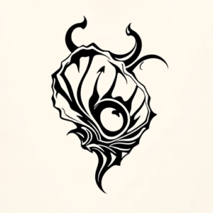 Tribal Oyster Tattoo