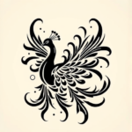 Tribal Peacock Tattoo