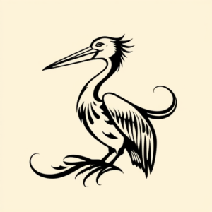 Tribal Pelican Tattoo