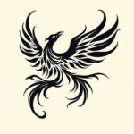 Tribal Phoenix Tattoo
