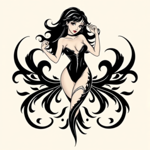 Tribal Pinup Tattoo
