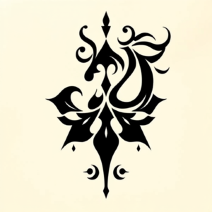 Tribal Planchette Tattoo