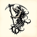Tribal Reaper Tattoo