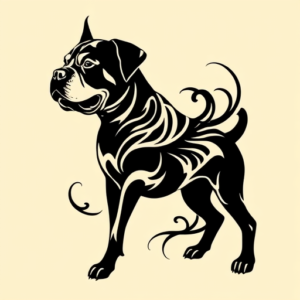 Tribal Rottweiler Tattoo