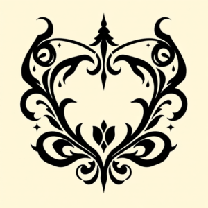 Tribal Scroll Tattoo