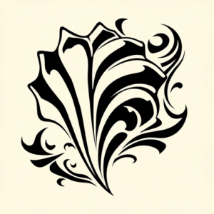 Tribal Seashell Tattoo