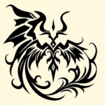 Tribal Seraphim Tattoo