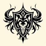 Tribal Shield Tattoo