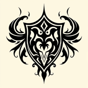 Tribal Shield Tattoo