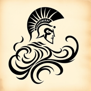 Tribal Spartan Tattoo