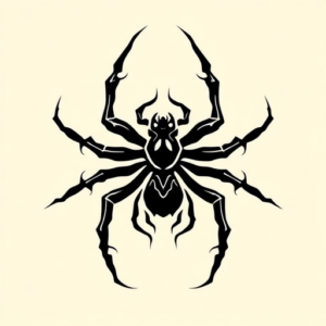 Tribal Spider Tattoo