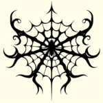 Tribal Spiderweb Tattoo