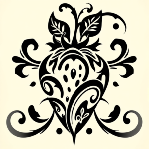 Tribal Strawberry Tattoo