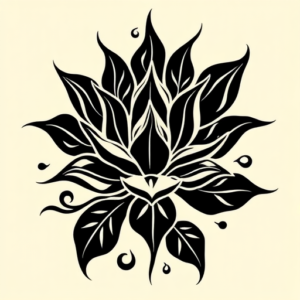 Tribal Succulent Tattoo