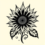 Tribal Sunflower Tattoo