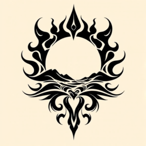 Tribal Sunrise Tattoo
