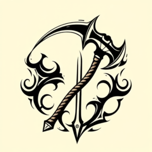 Tribal Tomahawk Tattoo