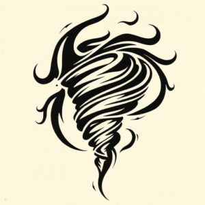 Tribal Tornado Tattoo