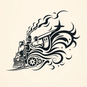 Tribal Train Tattoo