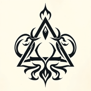 Tribal Triangle Tattoo