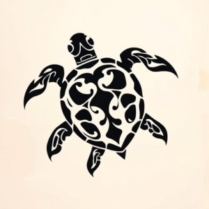 Tribal Turtle Tattoo