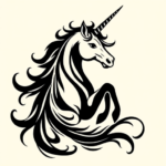 Tribal Unicorn Tattoo