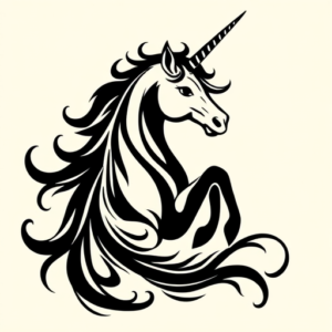 Tribal Unicorn Tattoo